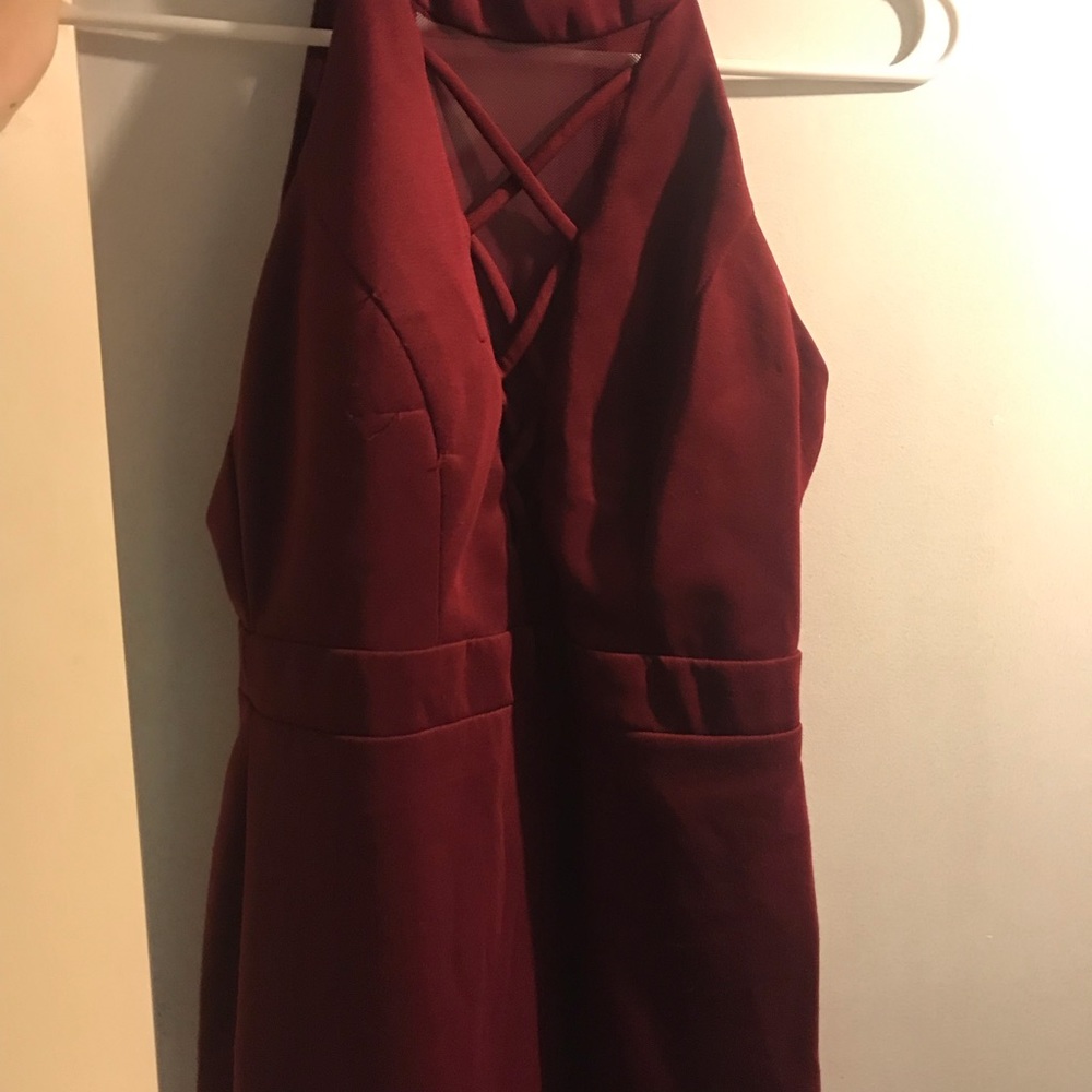 Burgundy dress